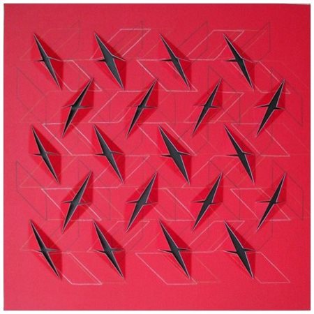 GIANLUCA PIACCIONE 1971 Draw Acrilico su doppia tela tesa su tavola 40 x 40 x...