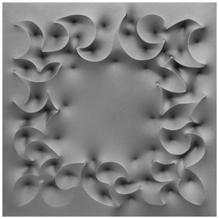 GIUSEPPE AMADIO 1944 Eadi Pittura su tela estroflessa 70 x 70. Firma e titolo...