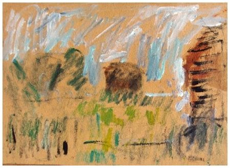 GINO MELONI 1905 – 1989 Senza titolo T.m. su cartone intelato 16,8 x 23,8....