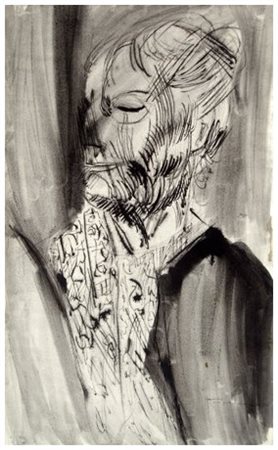 BRUNO CASSINARI 1912 – 1992 Senza titolo Inchiostro su carta pesante 61,5 x...