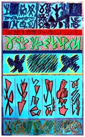 RICCARDO LICATA 1929 Salon Comparaison 2001 Olio su tela 200 x 120. Firma e...