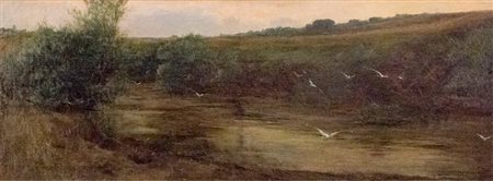 Giovanni Battista Costantini ( Roma 1872 – 1947 ), Impressione sull’Aniene....