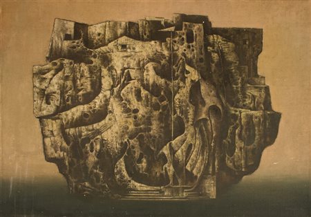 Frantisek Muzika (Praga 1900 – Praga 1974) Cittadella II, 1963. Olio su tela,...