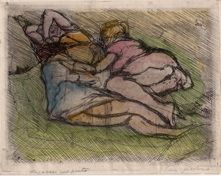 Luigi Bartolini (Cupramontana 1892 - Roma 1963), Ragazze sul prato, anni '30....