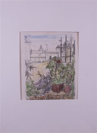 Luigi Bartolini (Cupramontana 1892 - Roma 1963), Altana romana, anni '50....