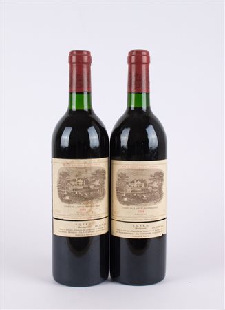 Chateau Lafite-Rothschild 1984 ( Tot. 2 bt 0,75 lt. ) With wooden box for 2...
