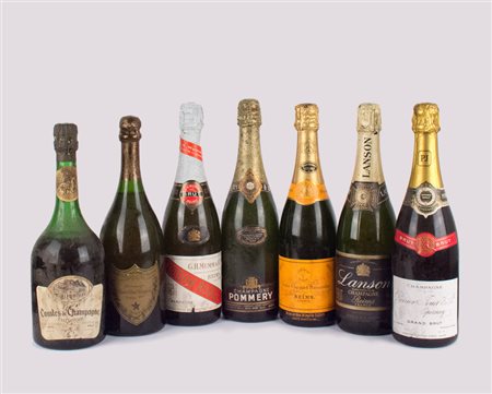 Champagne Brut Vintage Selection ( Tot. 7 bt 0,75 lt.: 1 bt Dom Perignon...