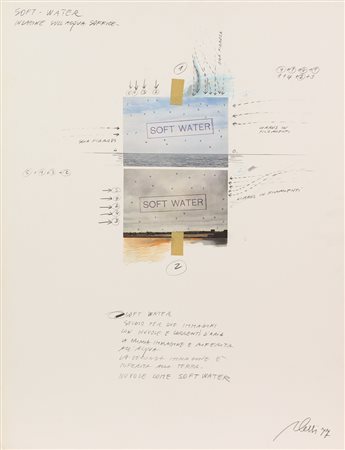 Fabrizio Plessi, Soft-Water. Indagine sull'Acqua Soffice, tecnica mista e...