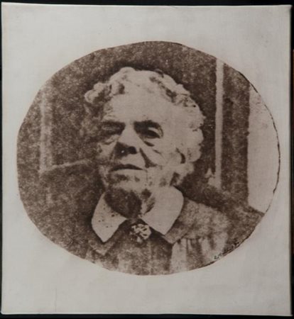 Mimmo Rotella, La Grand-Mere de Jacky, 1970, proiezione di foto su tela...