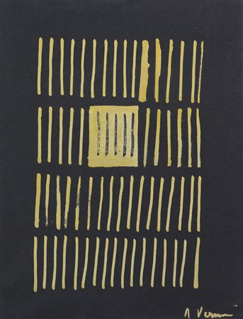 Arturo Vermi, "Diario, 1965-1966, acrilico su carta riportata su tela, cm....