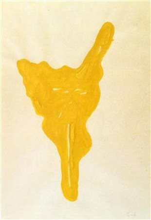 Leoncillo, Senza titolo, (anni '60), Tecnica mista su cartoncino, cm. 100x70,...