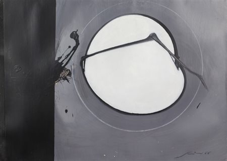 Scanavino Emilio, Senza titolo, 1966, acrilico su cartoncino applicato su...