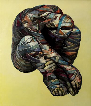 Rabarama, La-cerazione, 2006, olio su tela, cm. 115x100, firmato, intitolato...