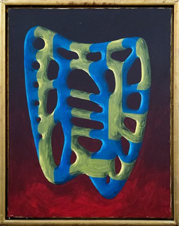 Peter Schuyff, Untitled, 1984, acrilico su tela, cm. 61x76, certificato della...