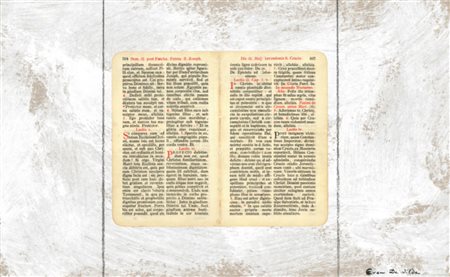 Evan De Vilde, POST IT, 2014, tecnica mista e collage su cartone, cm....