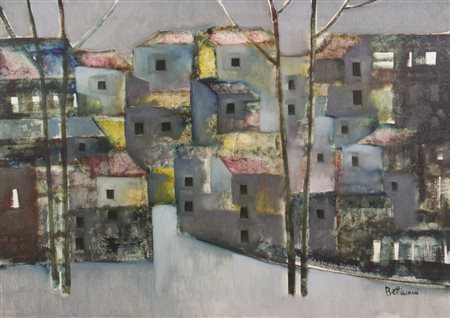 Lido Bettarini, Paesaggio, olio su tela, cm. 50x70, firmato in basso a...