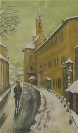 Giulio Damilano, Senza titolo, tempera e acquarello su carta, cm. 50x35,...