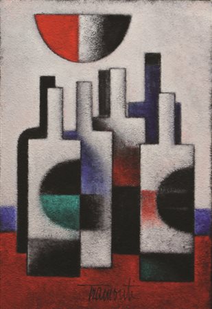 Guerrino Tramonti, Natura Morta, olio su tela, cm. 60x40, firmato in basso al...