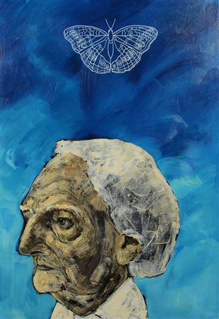 Desiderio, Vedado V, 2011, olio su tela, cm. 100x70, firmato, intitolato e...