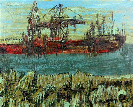 Croce Taravella, Archeologia 2, 2004, olio e tecnica mista su tela, cm....