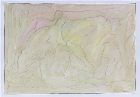 Paolo Pasotto, Senza titolo, tecnica mista e cera su cartoncino, cm. 50x70,...