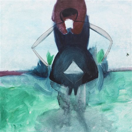 Simon Vahala, Senza titolo, 2010, olio su tela, cm. 50x50, firmata e datata...