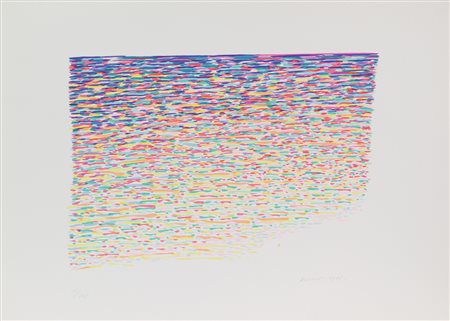 Piero Dorazio, Senza titolo, 1975, cartella contenente 7 serigrafie su carta,...