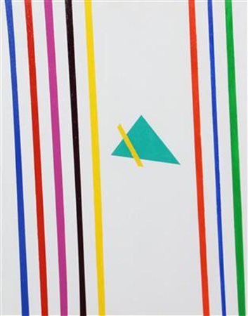 Gianfranco De Palos, Senza titolo, 1988, acrilici su tela applicata su...