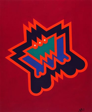 RENATO VOLPINI 1934 Senza titolo, 1971 Olio su tela, cm. 60 x 50 Firmato in...