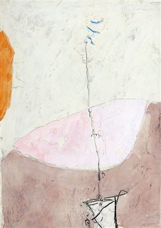 MARIO RACITI 1934 Senza titolo, 1962 Olio su tavola, cm. 45 x 32 Firmato e...