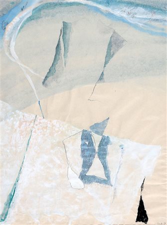 MARIO RACITI 1934 Senza titolo, 1980 Tecnica mista su carta, cm. 49 x 36,5...