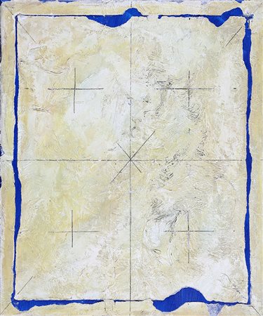 ANTONIO D'AGOSTINO 1938 Senza titolo, 1972 Polimaterico su tela, cm. 60 x 50...