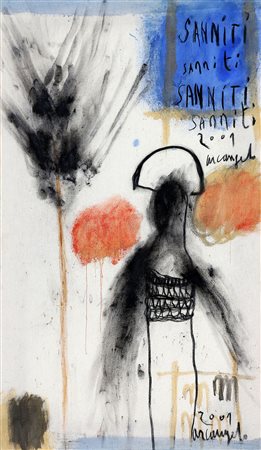 ARCANGELO 1956 Sanniti, 2001 Tecnica mista su tela, cm. 90 x 52 Firmato e...