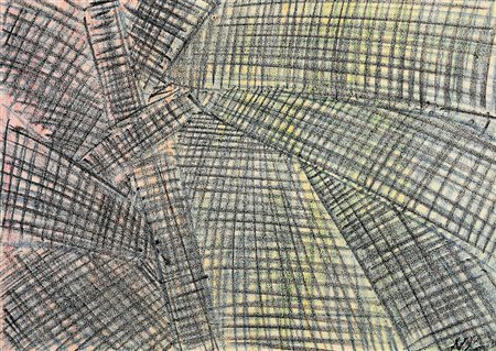 MARIO NIGRO 1917 - 1992 Senza titolo (Spazio totale) Pastelli su carta, cm....