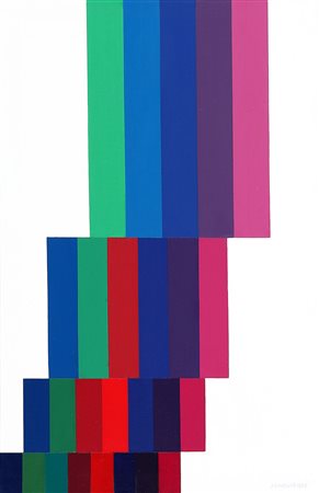 EDUARDO JONQUIERES 1918 - 2000 Senza titolo, 1972 Olio su tela, cm. 41 x 27...