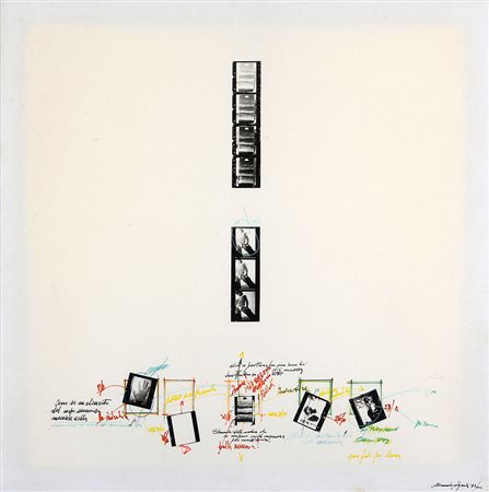 ALESSANDRO ALGARDI 1945 Senza titolo, 1973 Tecnica mista su tela emulsionata,...