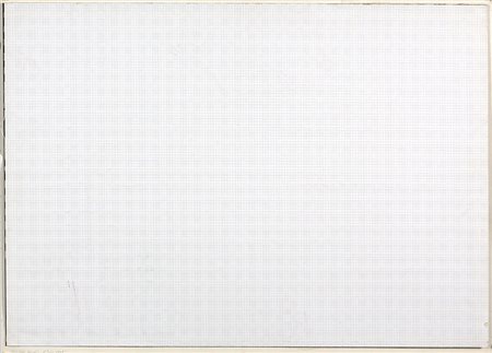 PAOLO MASI 1933 Mercatino di zona, 1975 Carta quadrettata pressata applicata...