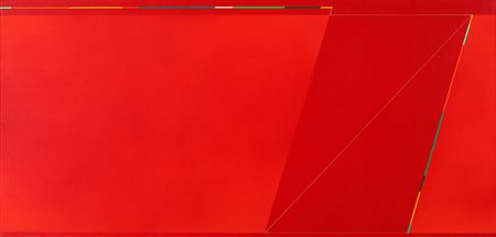 GOTTARDO ORTELLI 1938 - 2003 Territorio, 1972 Acrilico su tela, cm. 57 x 118...