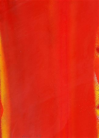 CLAUDIO OLIVIERI 1934 Senza titolo, 1973 Tecnica mista su cartoncino, cm. 29...