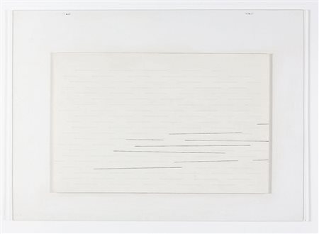 MARCO GASTINI 1938 5 + 4, 1975 Acrilici e durcot su plexiglas, cm. 74 x 104...