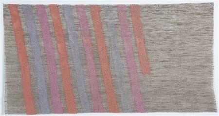 GIORGIO GRIFFA 1936 Obliquo, 1976 Acrilico su tela, cm. 50 x 96 Firmato e...