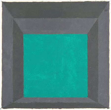 JOSEF ALBERS 1888 - 1976 Homage to the Square, 1960 - 65 Olio su carta, cm....