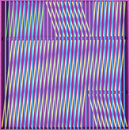 ALBERTO BIASI 1937 Dinamica visiva (sistemazione armonica), 1973 Acrilico su...