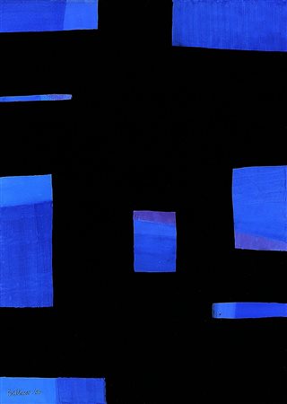 MARIO BALLOCCO 1913 - 2008 Senza titolo, 1950 Tempera su cartone, cm. 29,5 x...