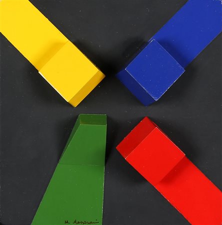 MANFREDO MASSIRONI 1937 - 2011 Senza titolo Pittura e sagome in rilievo su...