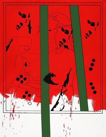 TANO FESTA 1938 - 1988 Da Michelangelo, 1978 Acrilico su tela, cm. 90 x 70...