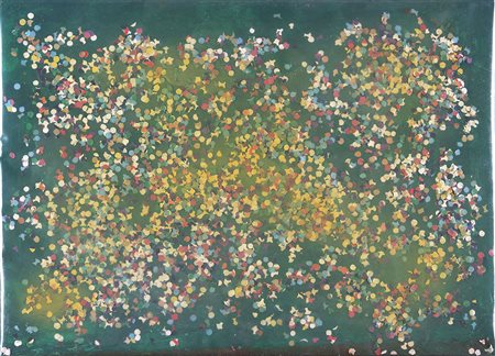 TANO FESTA 1938 - 1988 Senza titolo, 1987 Acrilico e coriandoli su tela, cm....