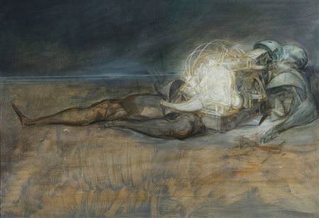 RICCARDO TOMMASI FERRONI 1934 - 2000 Metamorfosi, 1965 Olio su tela, cm. 70 x...