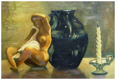 AUTORE IGNOTO Senza titolo 1937 ca. Olio su tavola 31 x 45. Firma ignota e...