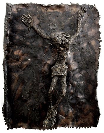 M. BELLANDI Senza titolo Scultura di bronzo 35 x 27 x 10 ca. Firma in b. a d....